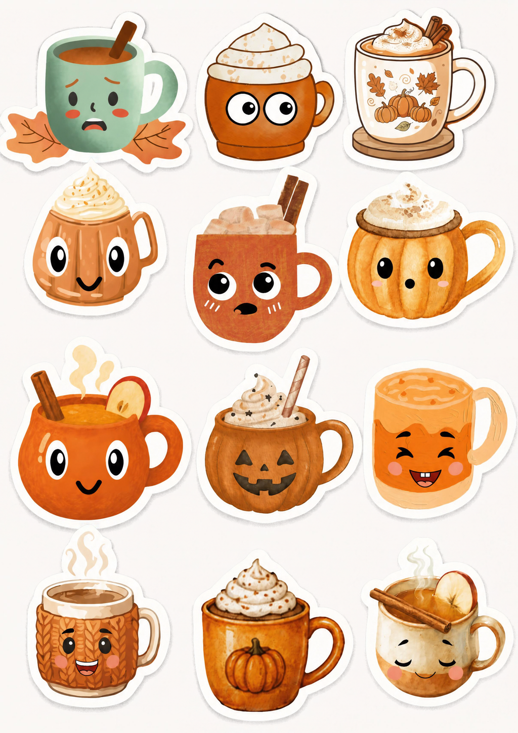 Cozy Autumn Bookish Sticker Pack | 24 Pcs Fall Reading Stickers for Book Lovers