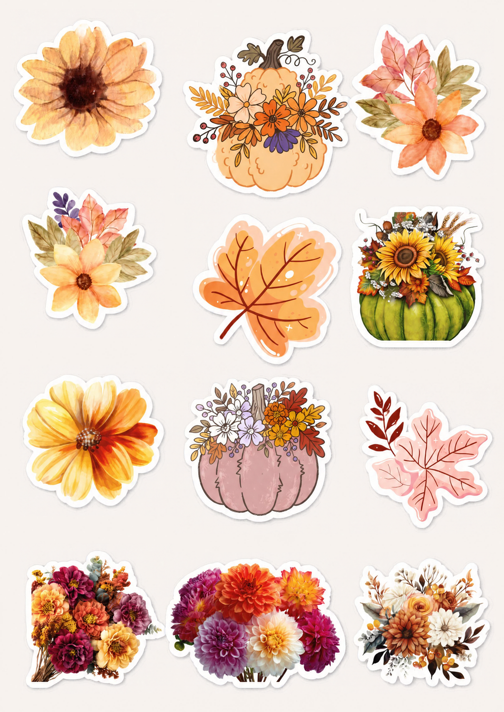 Cozy Autumn Bookish Sticker Pack | 24 Pcs Fall Reading Stickers for Book Lovers